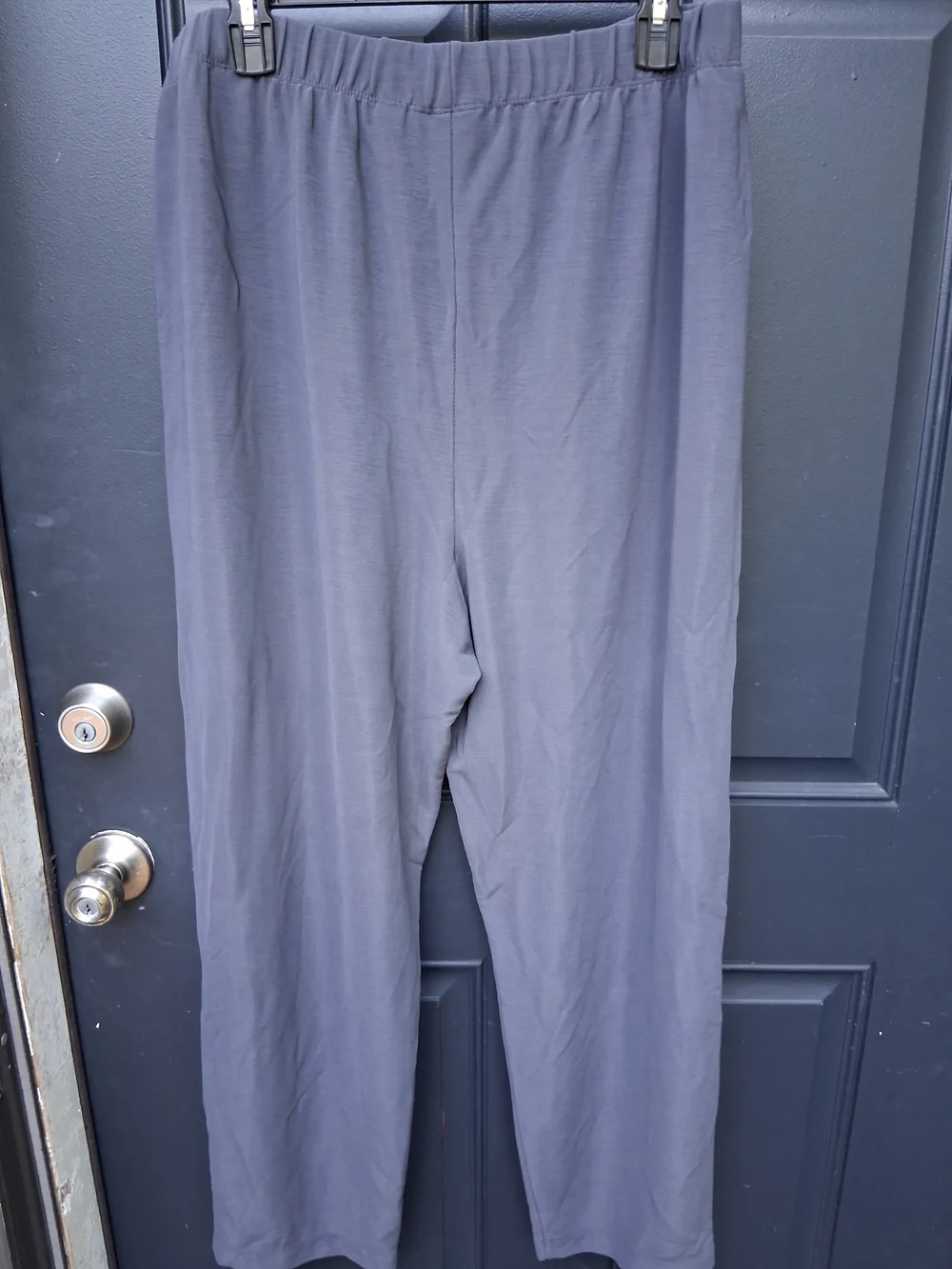 Susan Graver Men's Elastic-Waist Relaxed Sweatpants — Gray